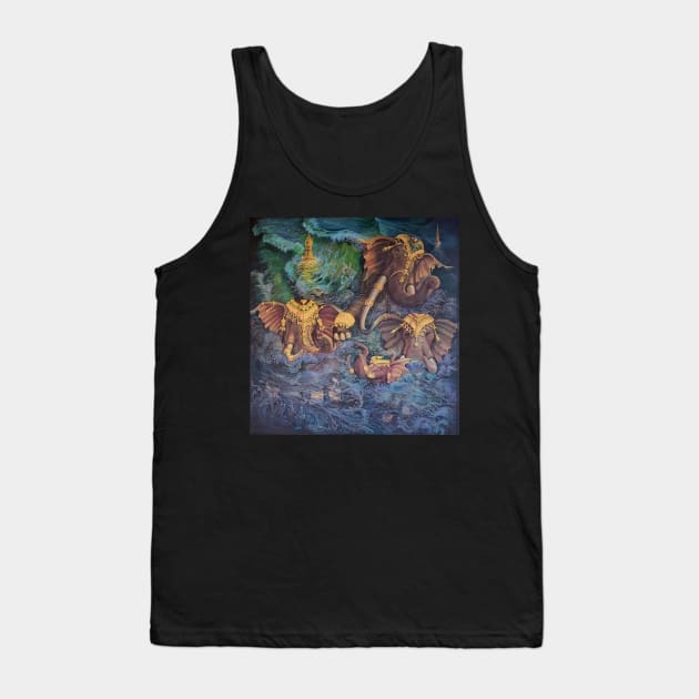 Drowning Elephants Tank Top by Temple of Being